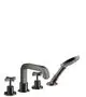 AXOR-HG-AXOR-Citterio-4-Loch-Wannenrandarmatur-mit-Kreuzgriffen-Polished-Black-Chrome-39445330 gallery number 1